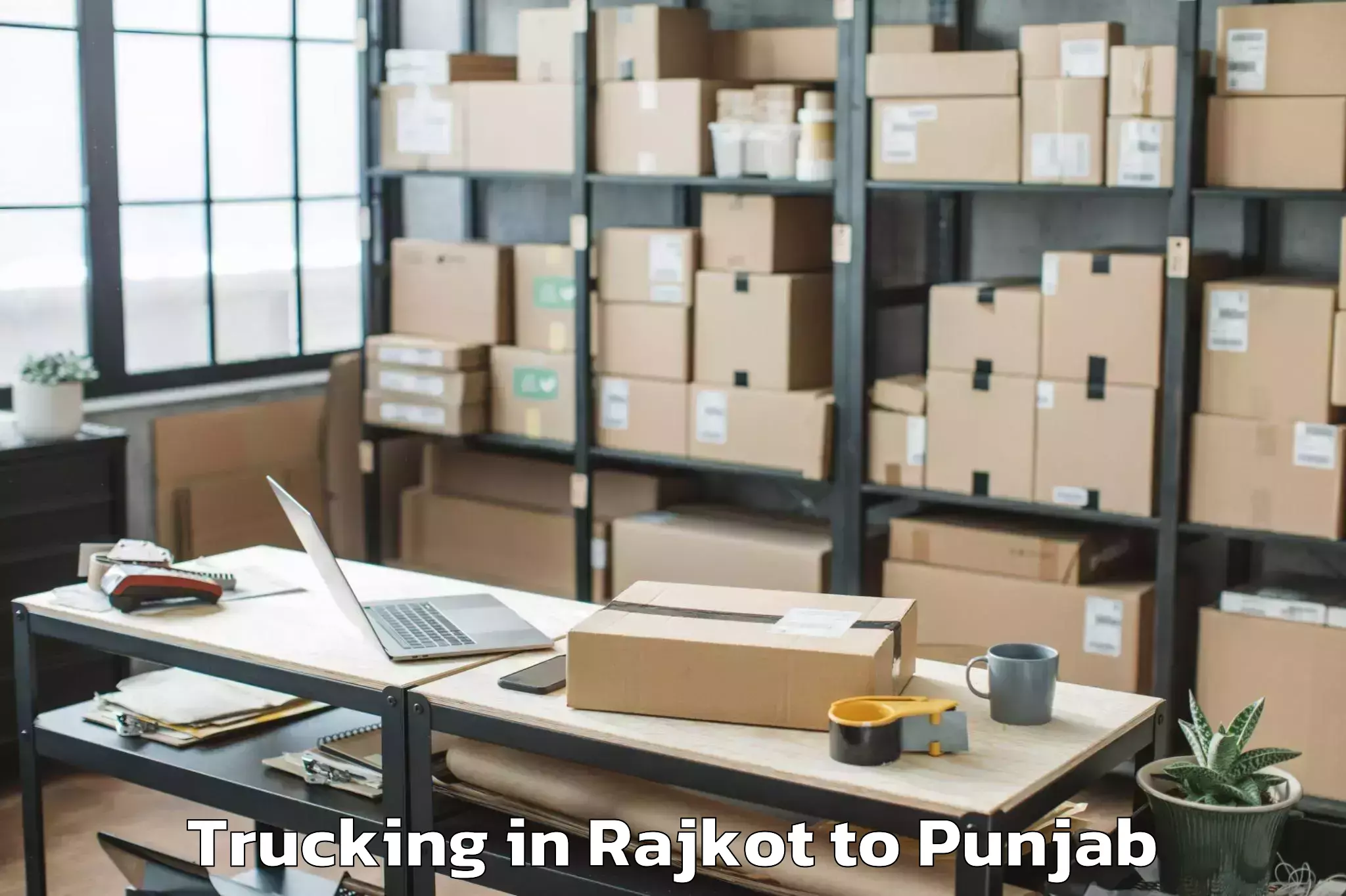 Top Rajkot to Anandpur Trucking Available